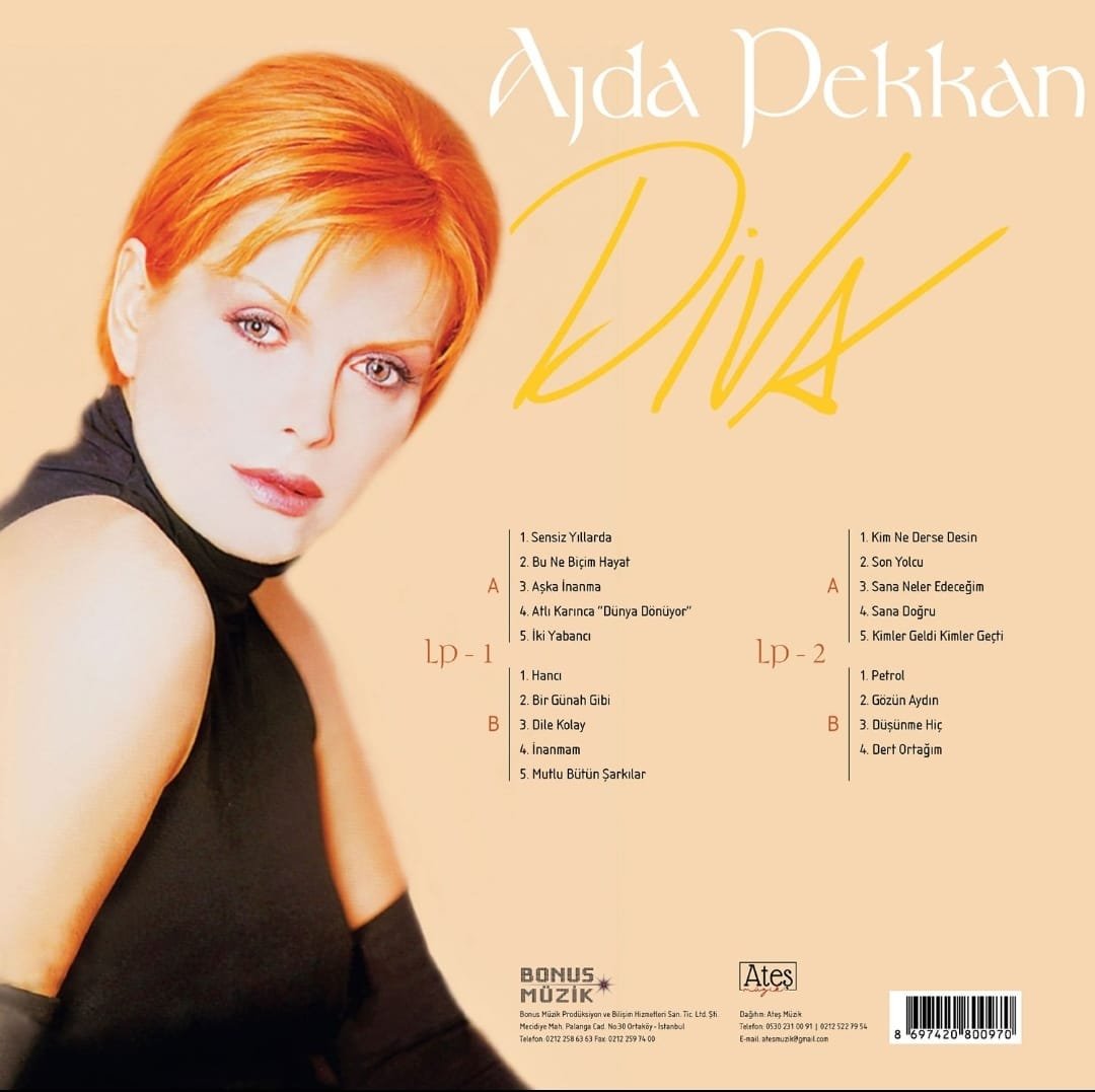 Ajda Pekkan Diva Lp Plak