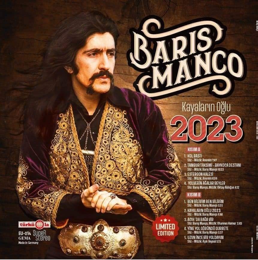 Barış Manço 2023 Kayaların Oğlu Almanya Türküola LP