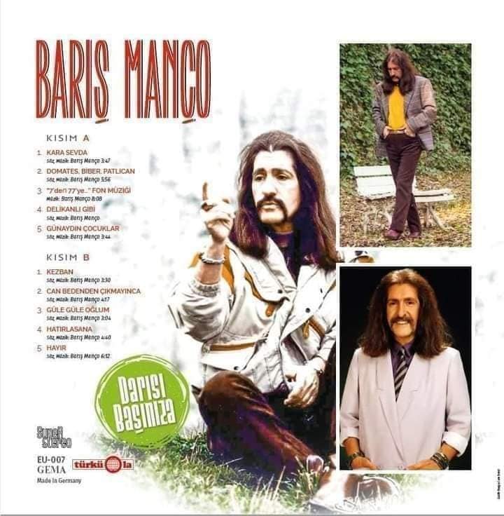 Barış Manço Darısı Başınıza Almanya Türküola LP
