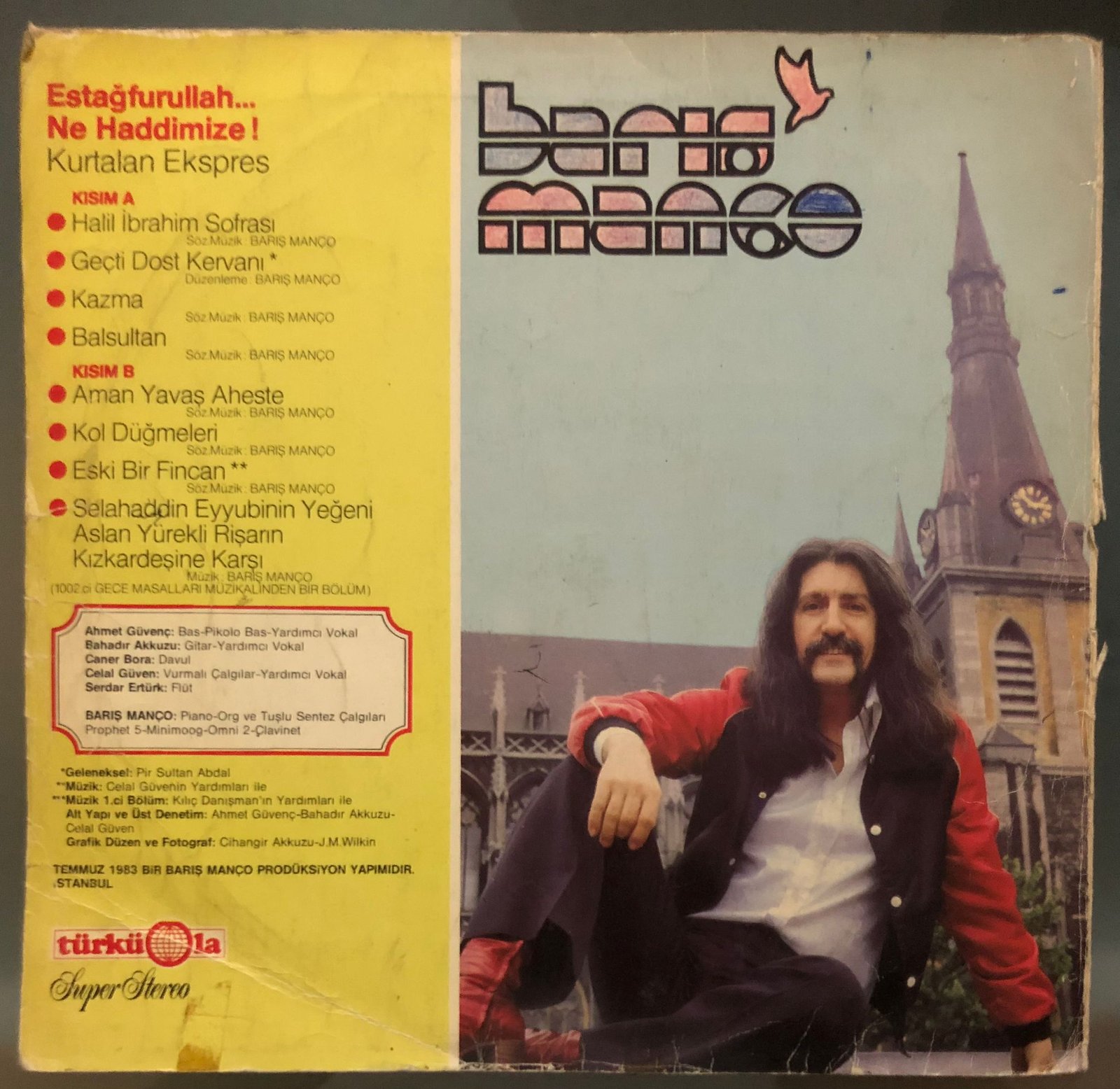 Barış Manço - Estağfurullah Ne Haddimize Dönem Baskı LP Plak #barismanco