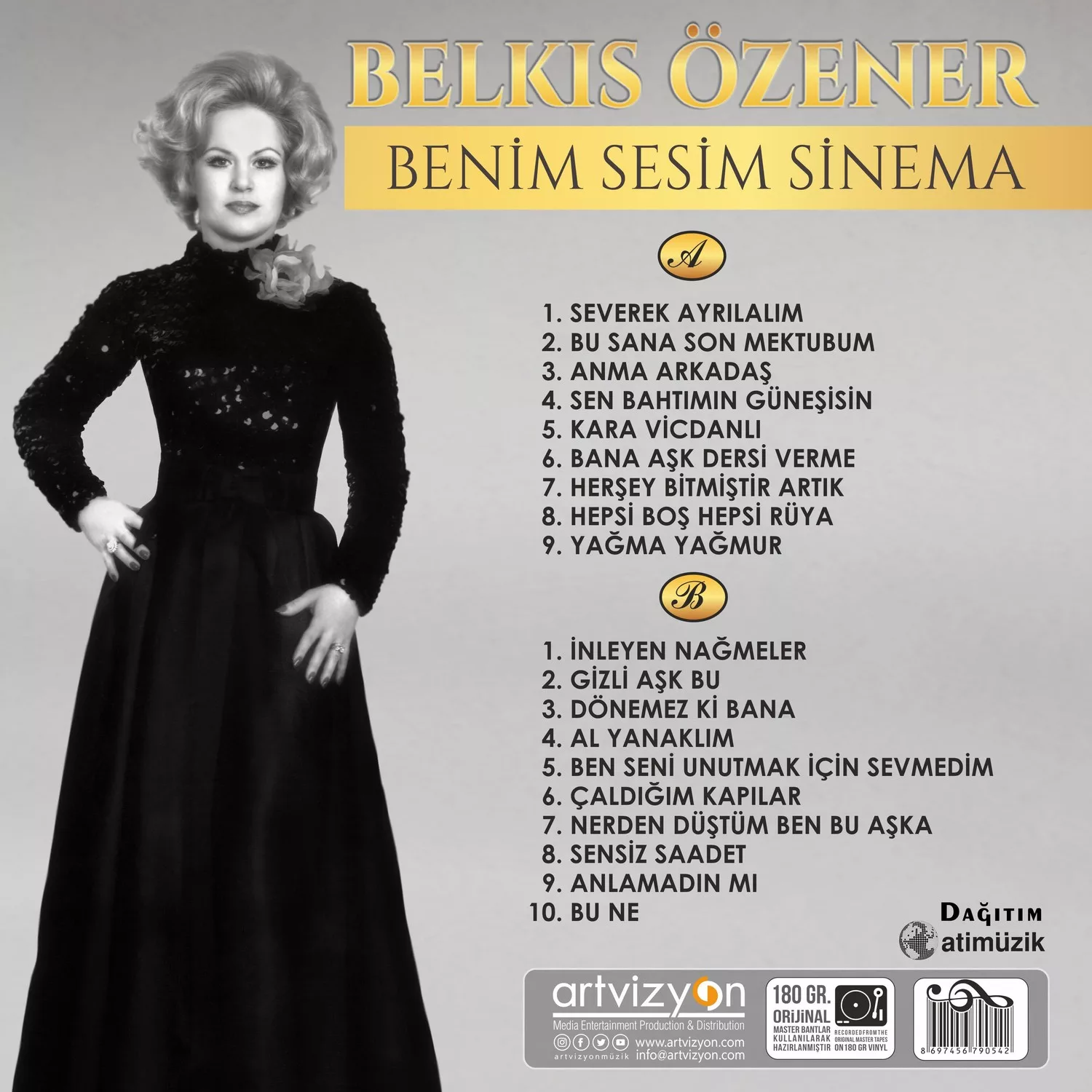 Belkıs Özener Benim Sesim Sinema Plak