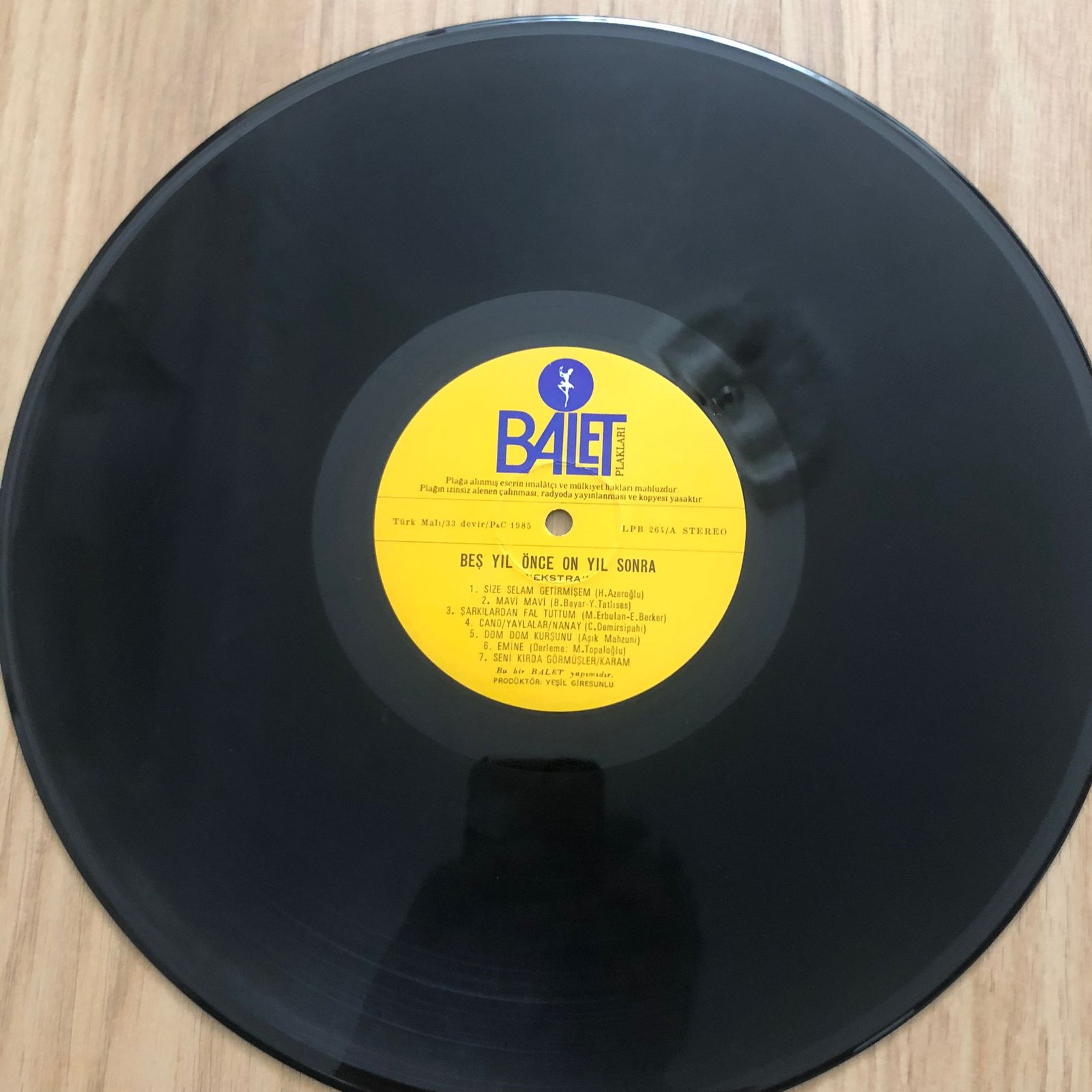 Beş Yıl Önce On Yıl Sonra Ekstra Lp Plak