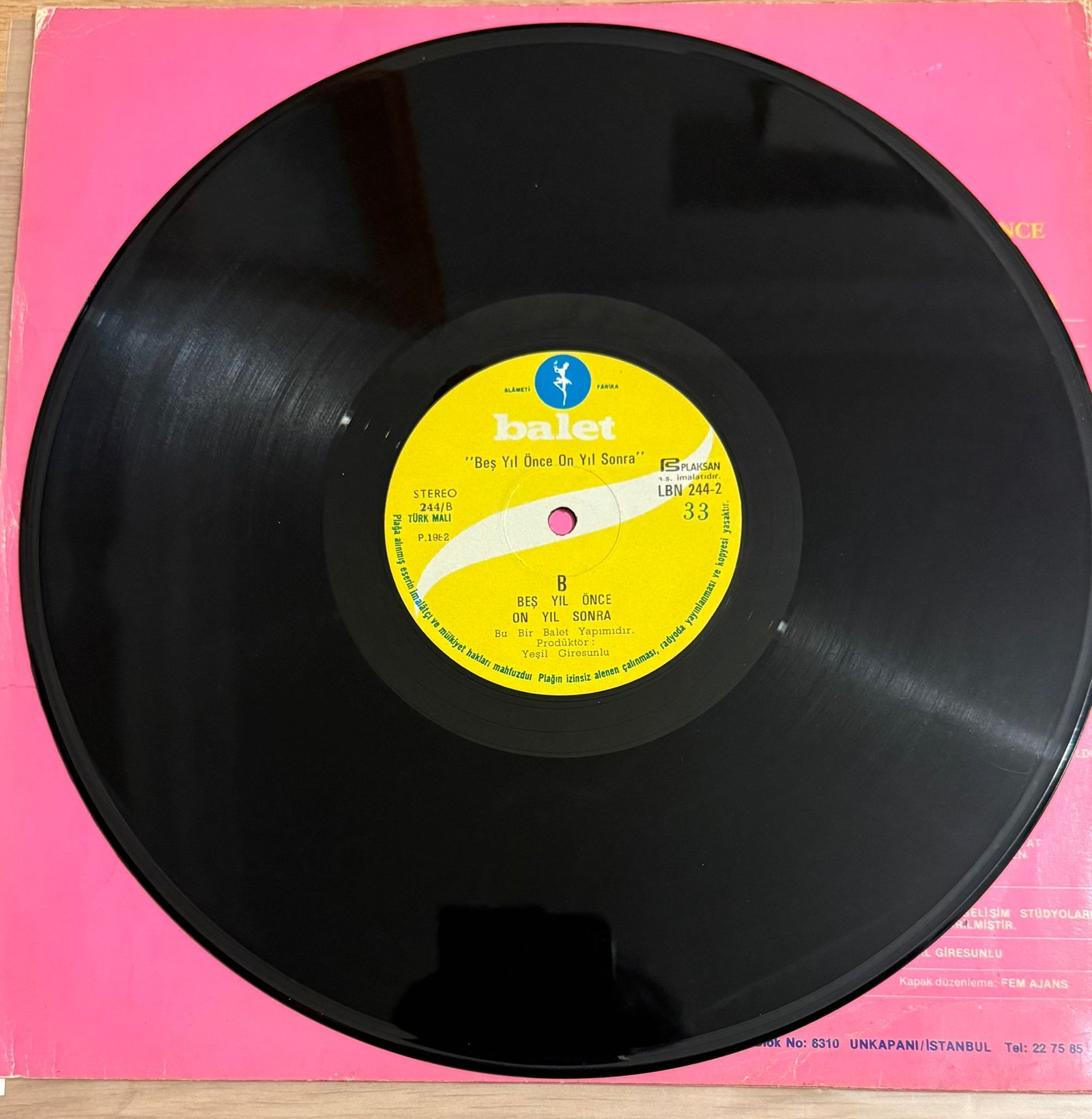 Beş Yıl Önce On Yıl Sonra LP 1982
