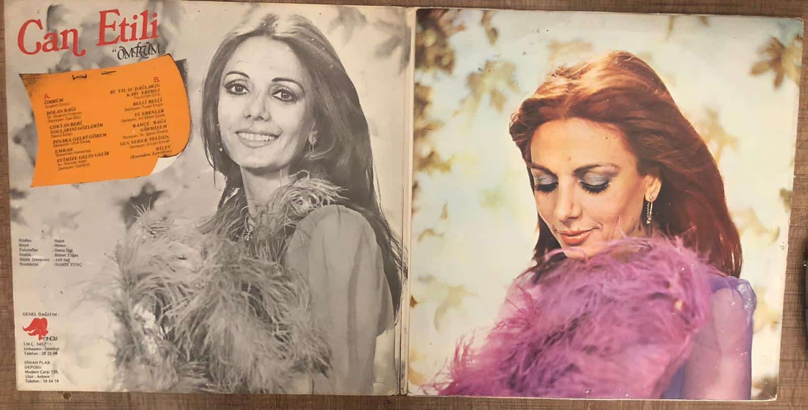 Can Etili - Ömrüm - LP / 33 Lük Plak (Dönem Baskı)
