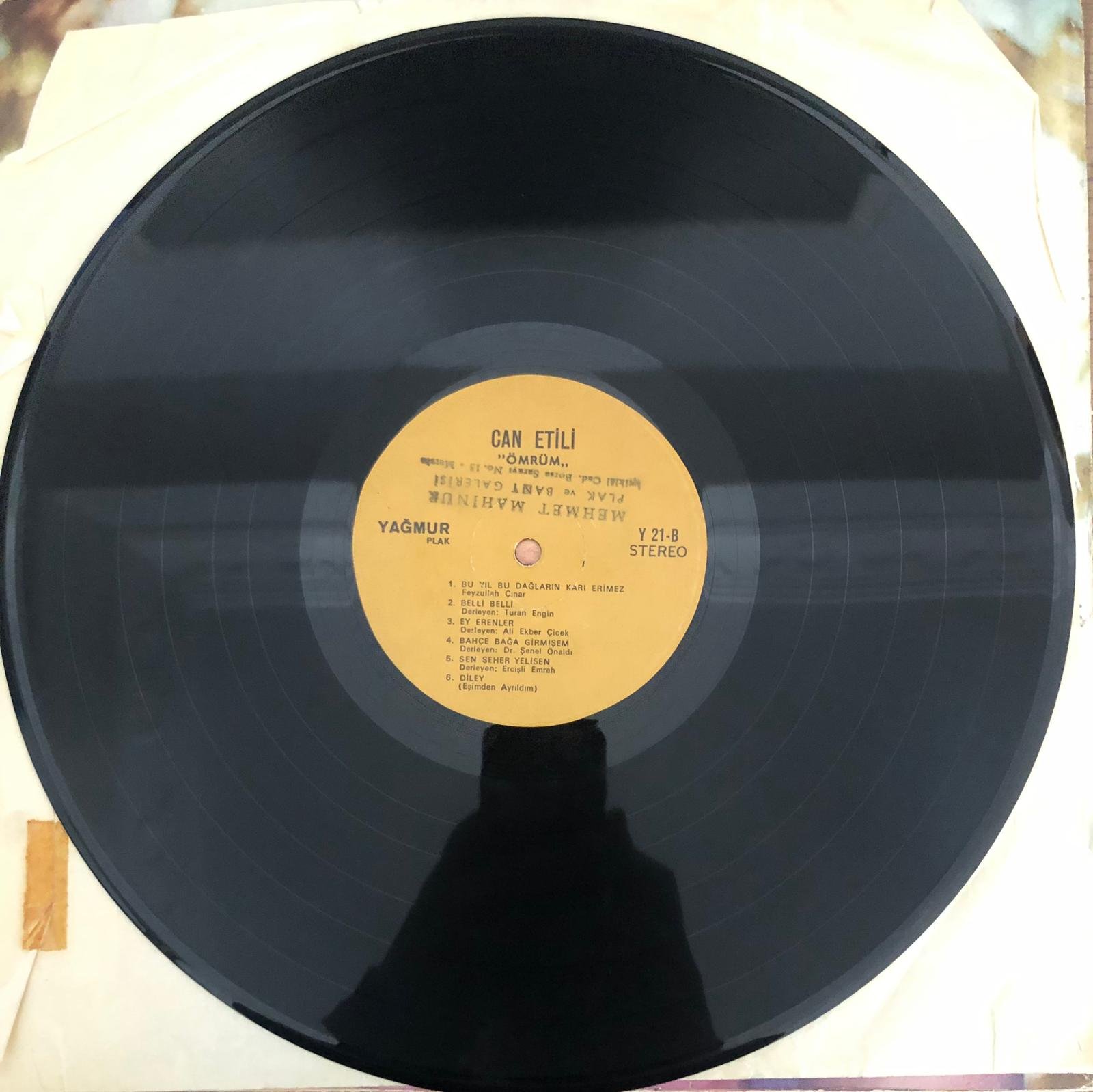 Can Etili - Ömrüm - LP / 33 Lük Plak (Dönem Baskı)
