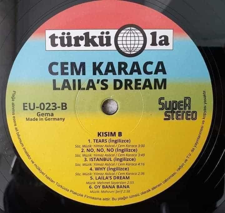 Cem Karaca Lailas Dream 2020 Almanya Türküola LP