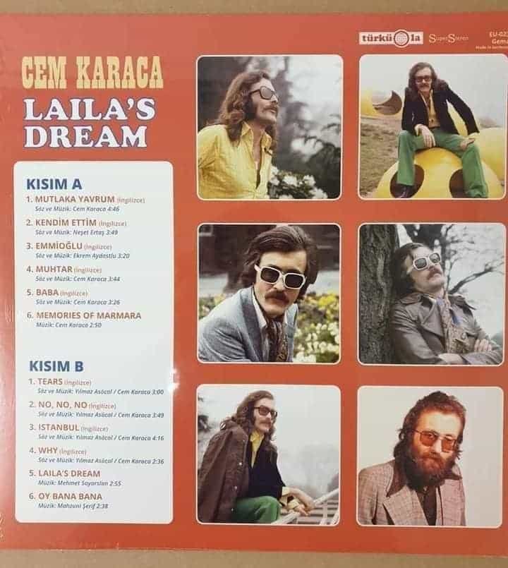 Cem Karaca Lailas Dream 2020 Almanya Türküola LP