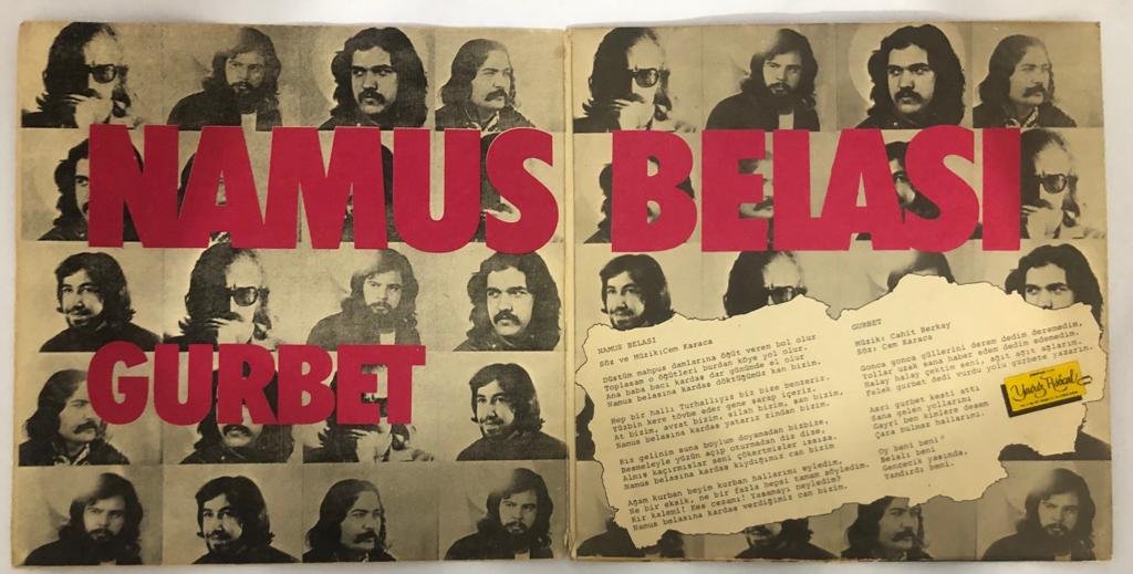 Cem Karaca Moğollar Namus Belası Gurbet 45lik plak