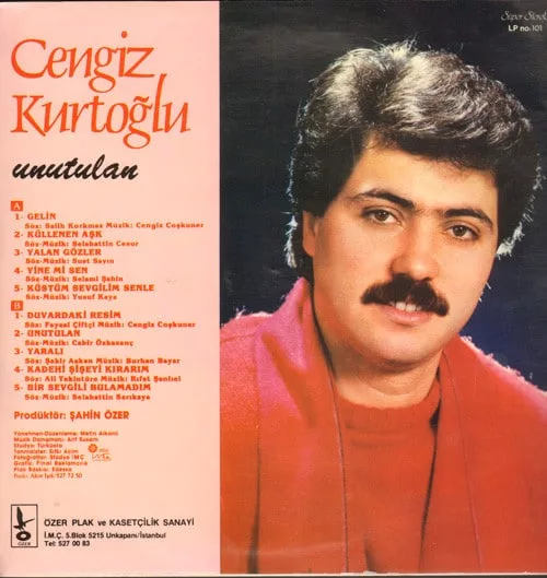 Cengiz Kurtoğlu Unutulan Lp Dönem Baskı Plak