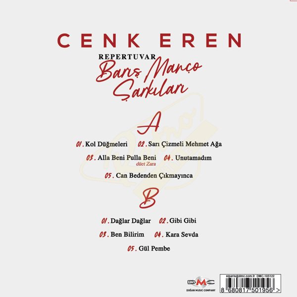 Cenk Eren Barış Manço Şarkıları Plak