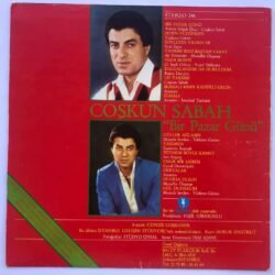 Coşkun Sabah – Bir Pazar Günü Lp 1982 Sadece kapak