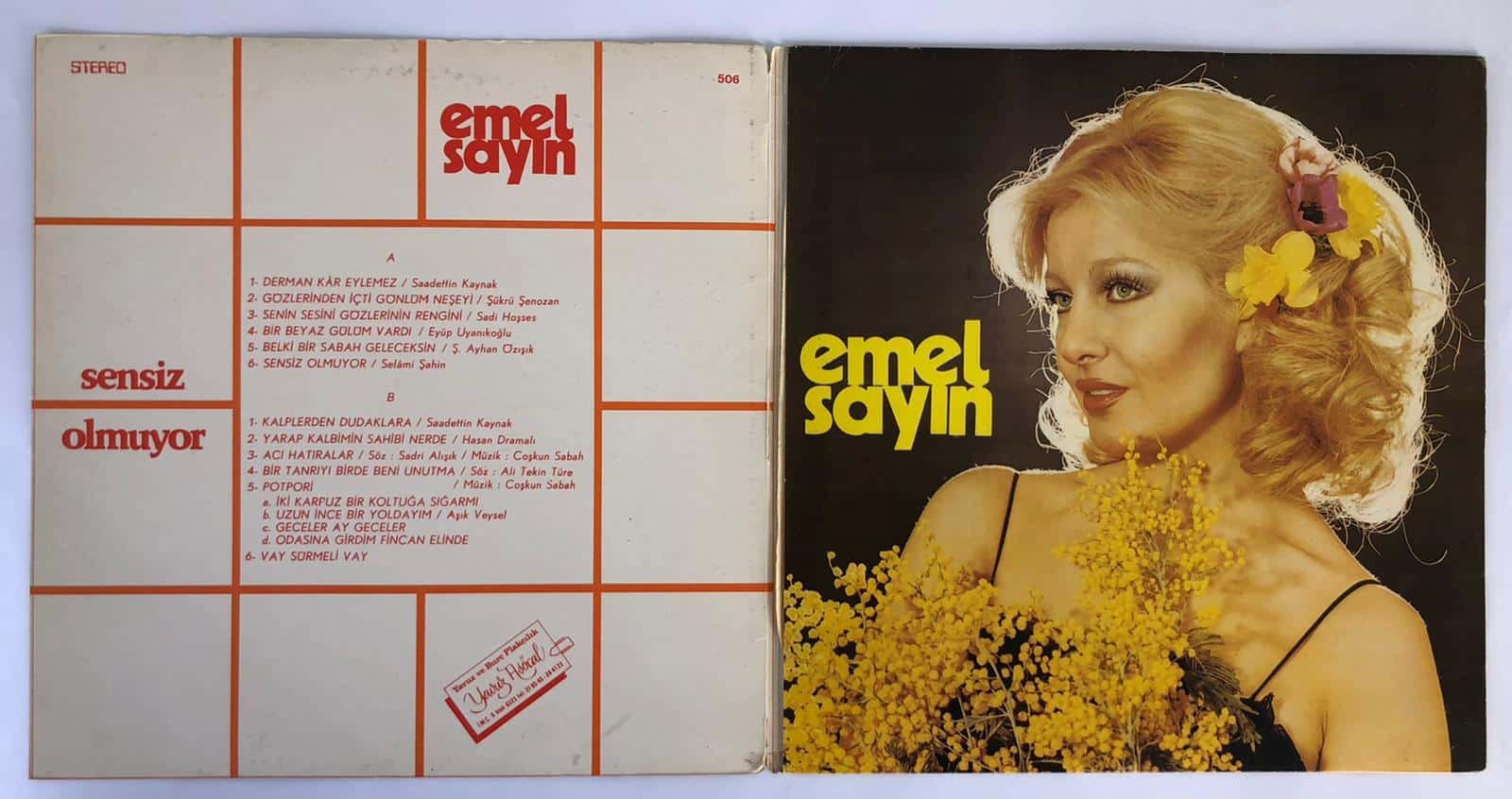 Emel Sayın – Sensiz Olmuyor Dönem Basım 1978 Lp