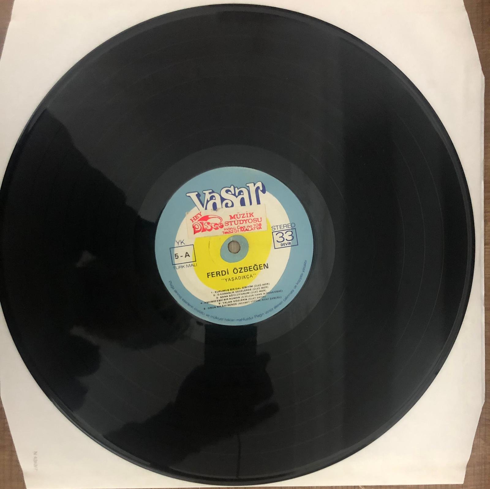 Ferdi Özbeğen - Yaşadıkça Lp Dönem Baskı plak