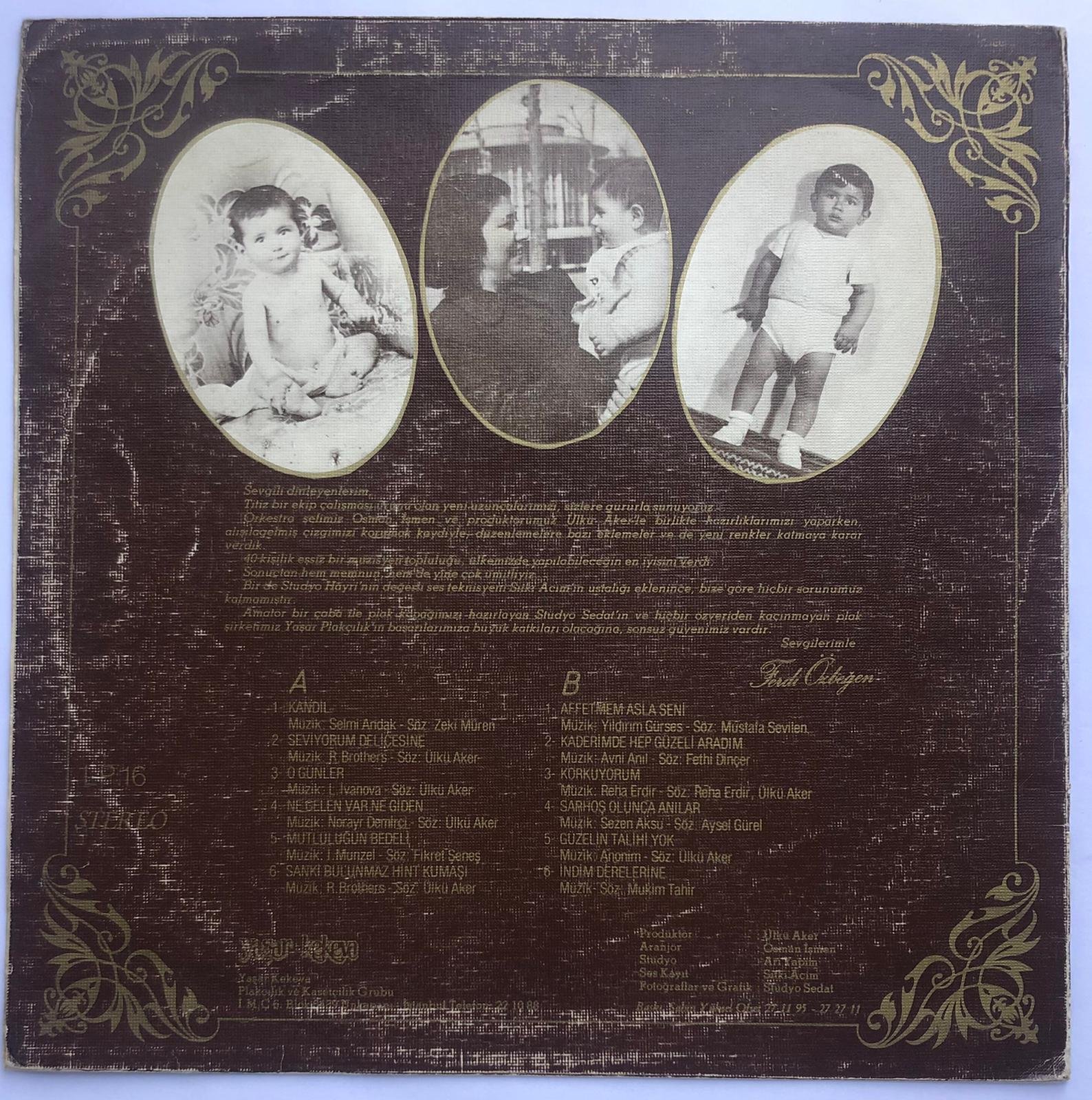 Ferdi Özbeğen – Seviyorum Delicesine Lp (Sadece Kapak )