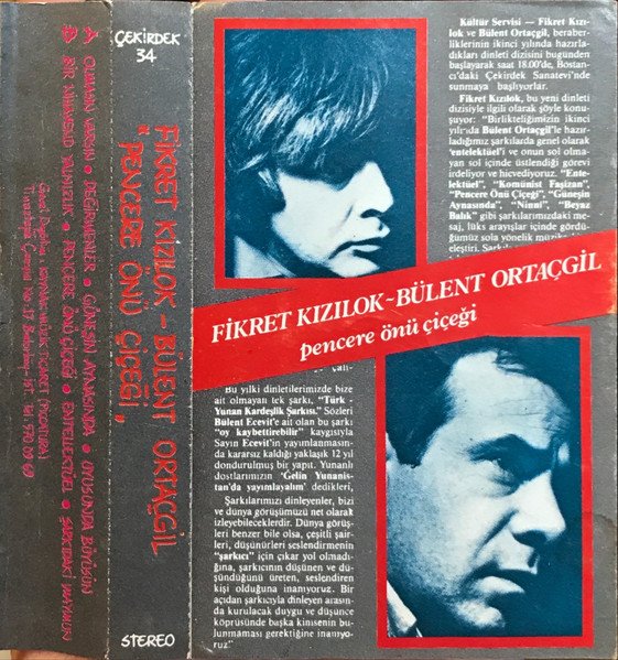 Fikret Kızılok Bülent Ortaçgil Pencere Önü Çiçeği Kaset
