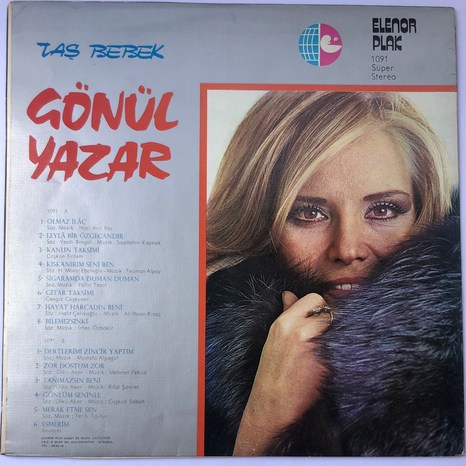 Gönül Yazar – Tas Bebek 1977 Dönem Baskı Lp