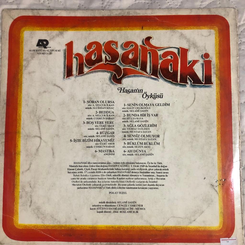 Hasanaki Hasan'ın Öyküsü Lp