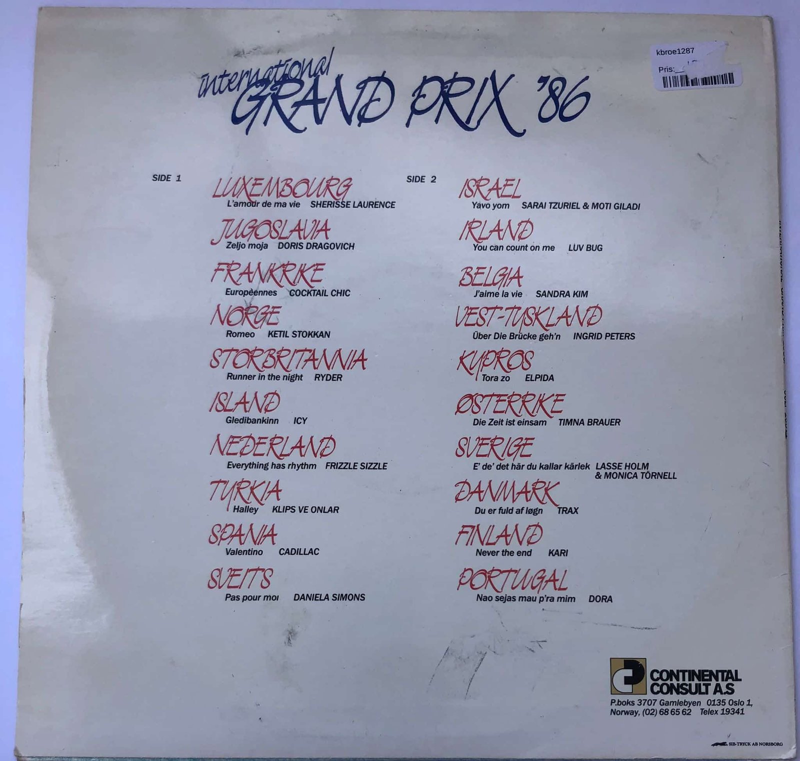 International Grand Prix 1986 ( Klips Ve Onlar / Halley )