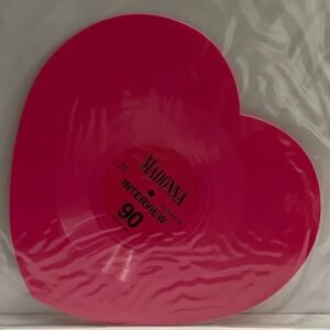 Madonna Interview 90 Pembe Kalp Plak