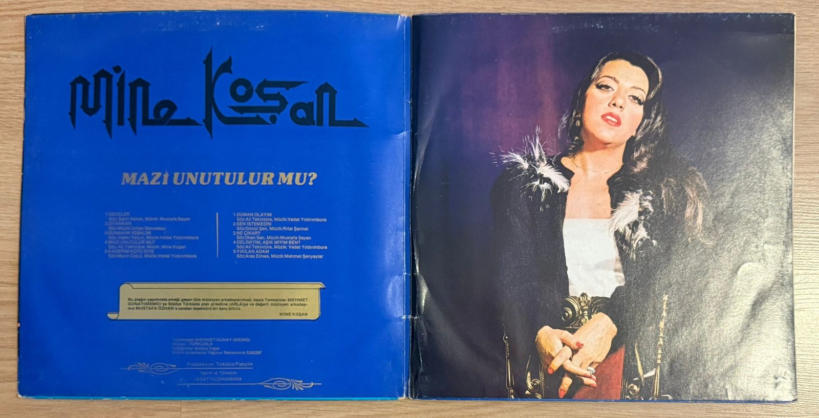 Mine Koşan – Mazi Unutulur Mu (Arabesk) Lp 33lük