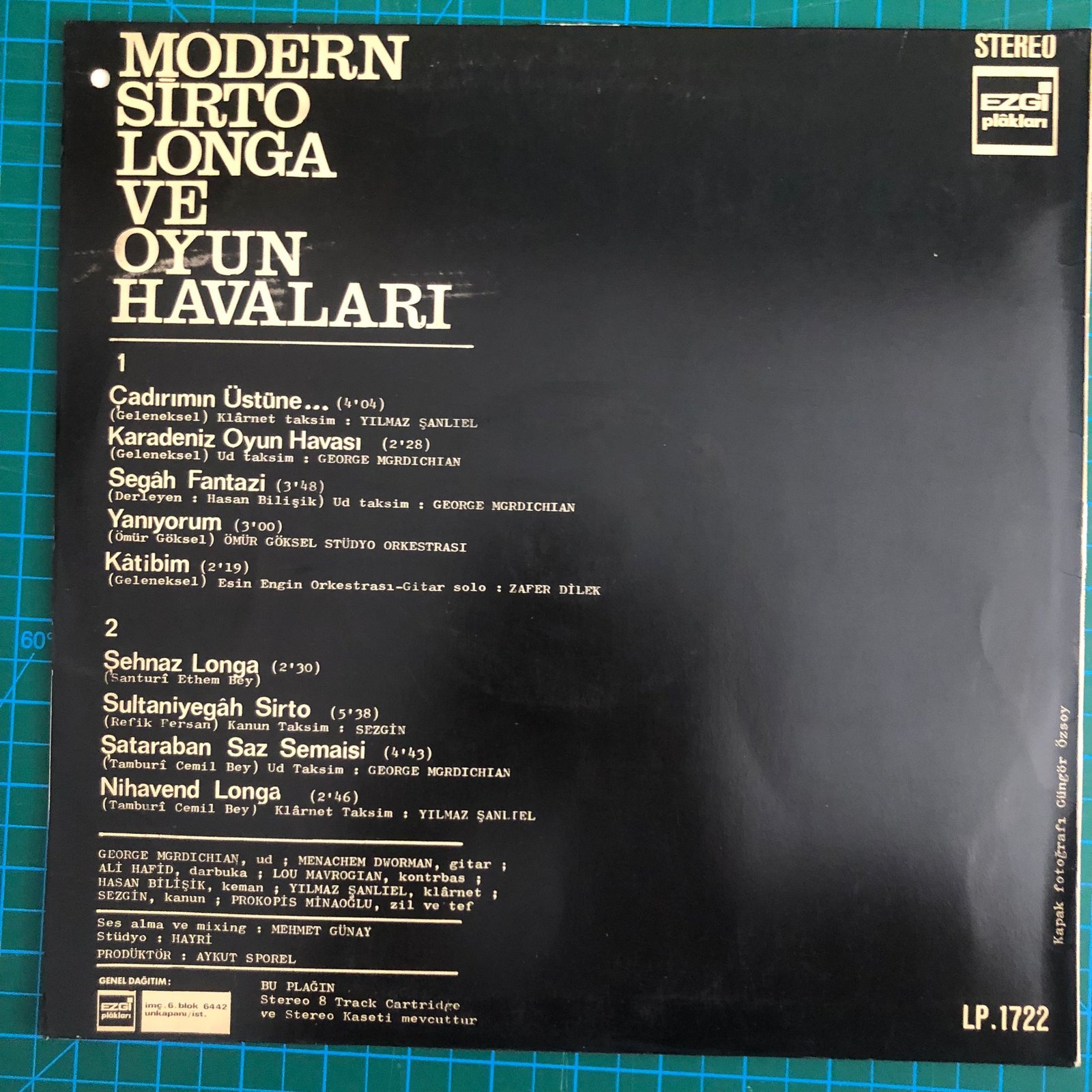 Modern Sirto Longa Ve Oyun Havaları Plak