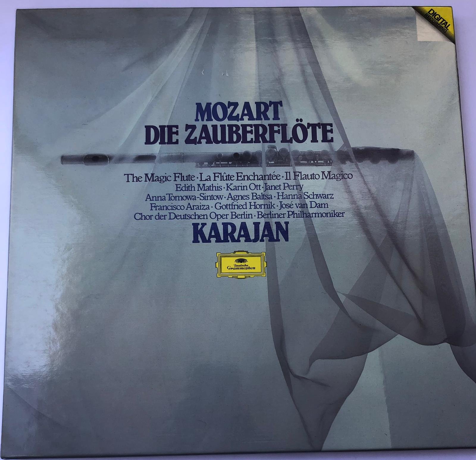 Mozart , Karajan – Die Zauberflöte (The Magic Flute) 3 Lp Box