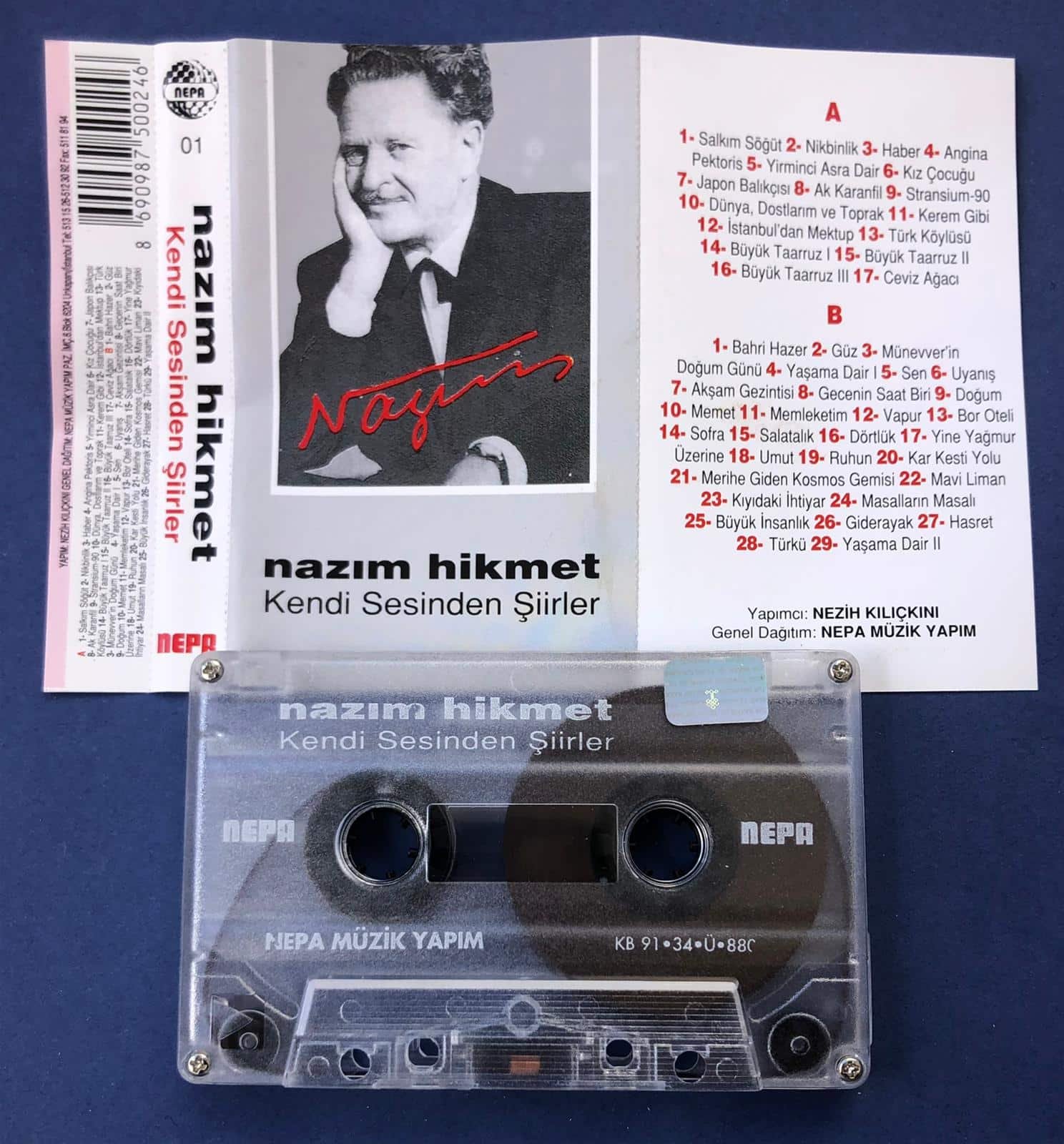Nazım Hikmet, Kendi Sesinden Şiirler, Kaset