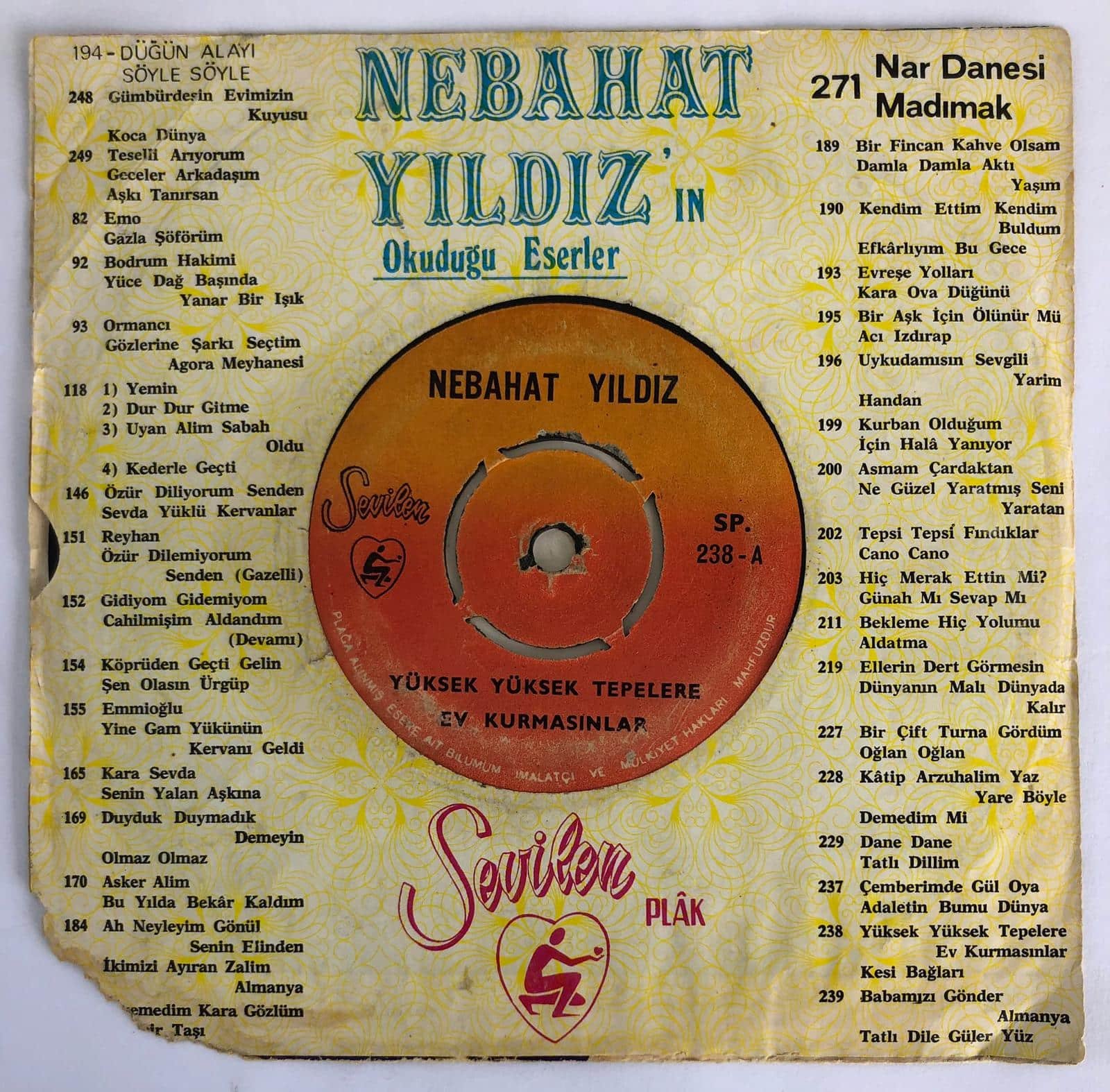 Nebahat Yıldız - Yüksek yüksek tepelere ev kurmasınlar / Kesi bağları