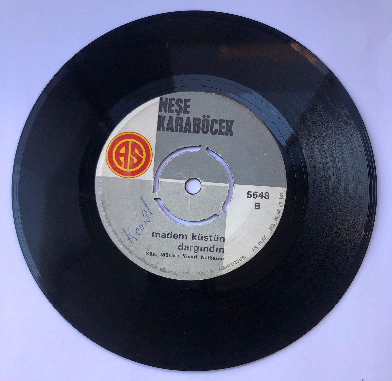 Neşe Karaböcek - Yorgun gönüller / Madem küstün dargındın / 45'lik plak