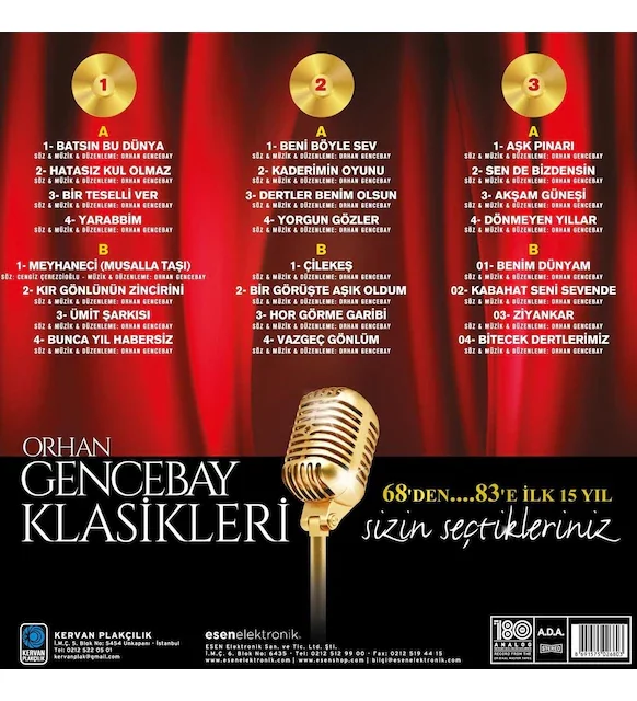 Orhan Gencebay Klasikleri Vol. 1 3'lü Plak