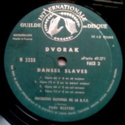 Dvořak - L'Orchestre National De La R.T.F., Paul Kletzki – Danses Slaves