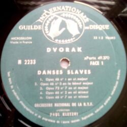 Dvořak - L'Orchestre National De La R.T.F., Paul Kletzki – Danses Slaves