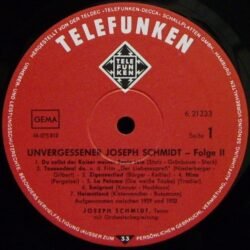 Joseph Schmidt, – Unvergessener Joseph Schmidt 2