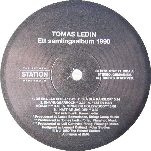 Tomas Ledin – Ett Samlingsalbum 1990