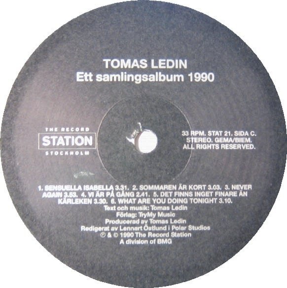 Tomas Ledin – Ett Samlingsalbum 1990