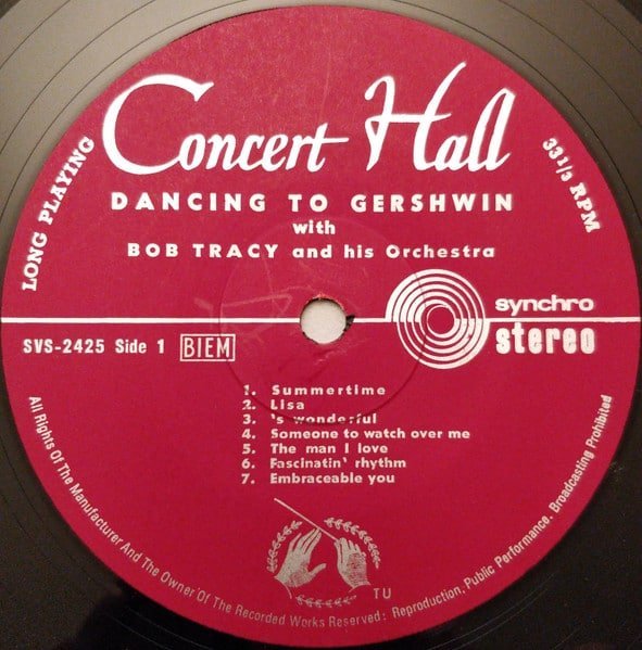 Mit Dem Grossen Tanzorchester Bob Tracy – Dancing To Gershwin