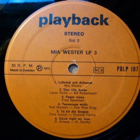 Mia Westers – LP 3 En Kväll På Moriskan