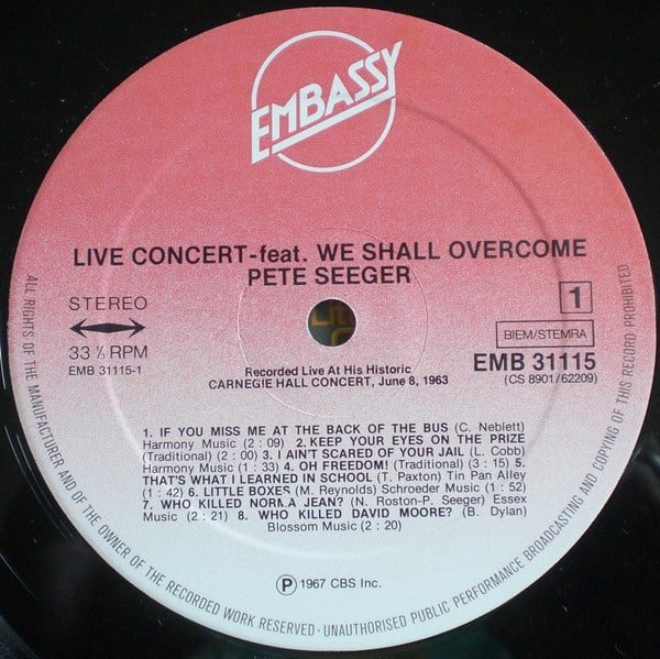 Pete Seeger – Live Concert