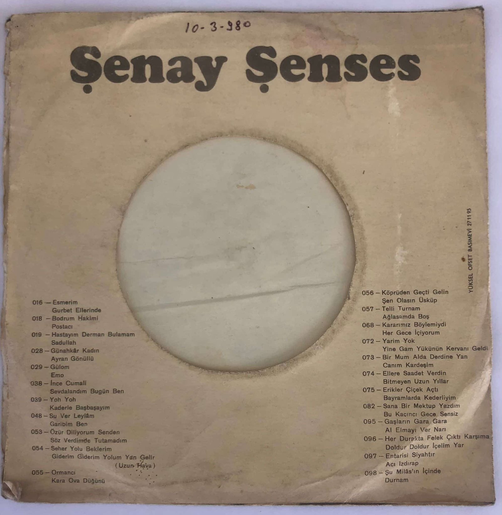 Şenay Şenses – Ormanci / Kara Ova Düğünü