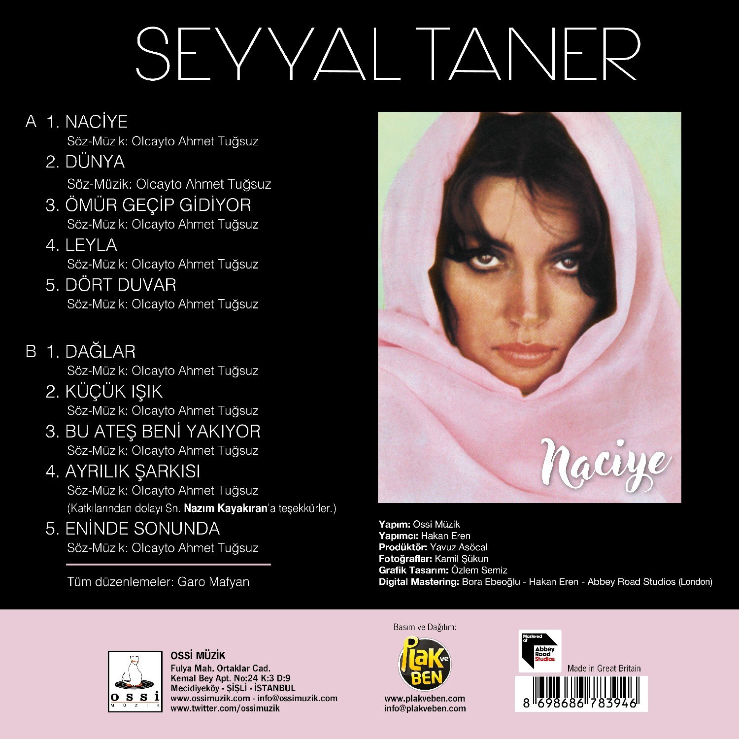 Seyyal Taner Naciye Lp Plak