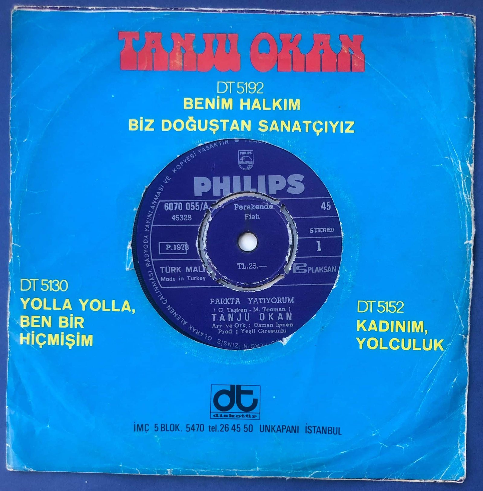 Tanju Okan - Çocukluğum, Parkta yatıyorum