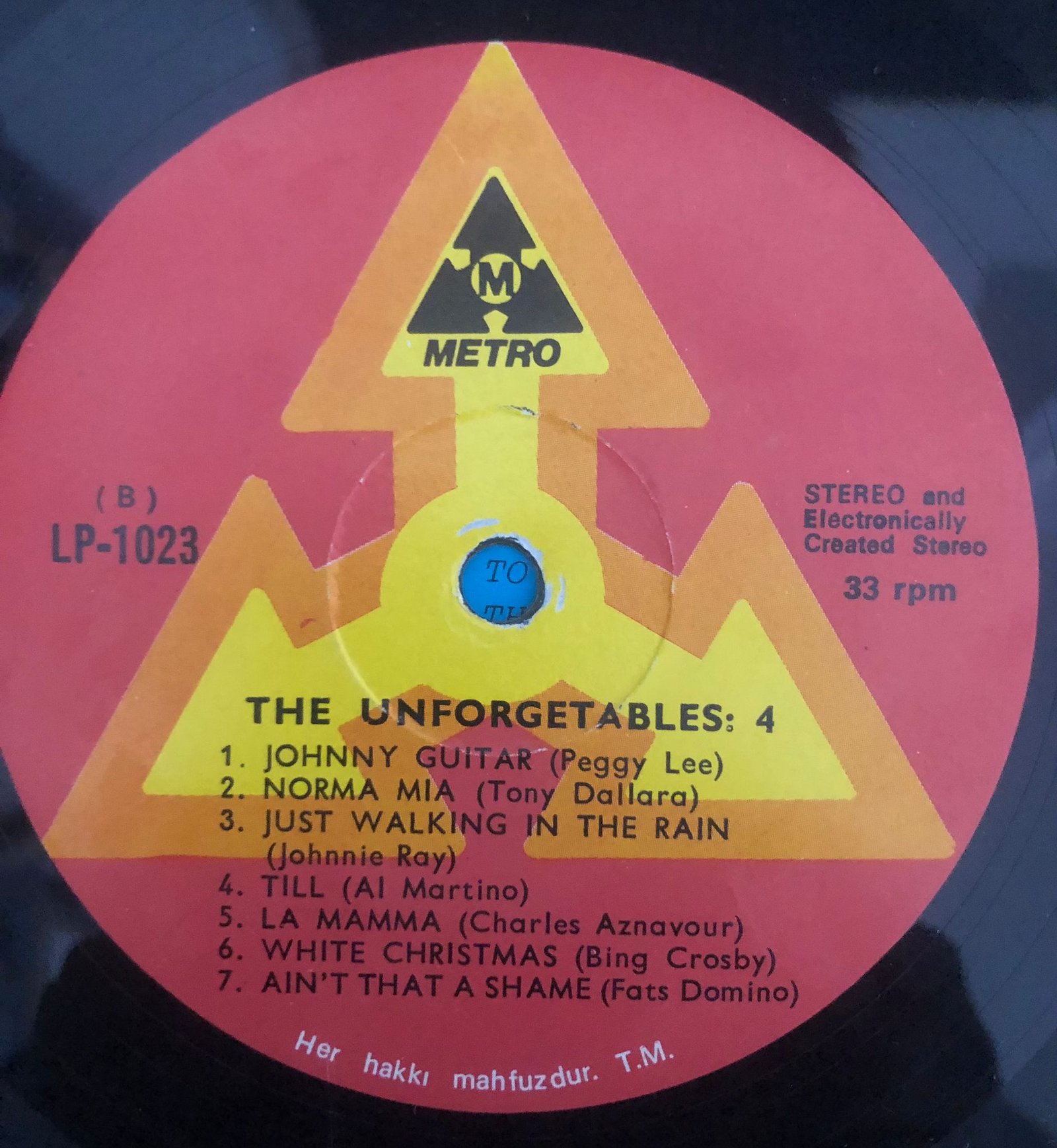 The Unforgetables / Unutulmayanlar Dizisi: 4 Lp Plak