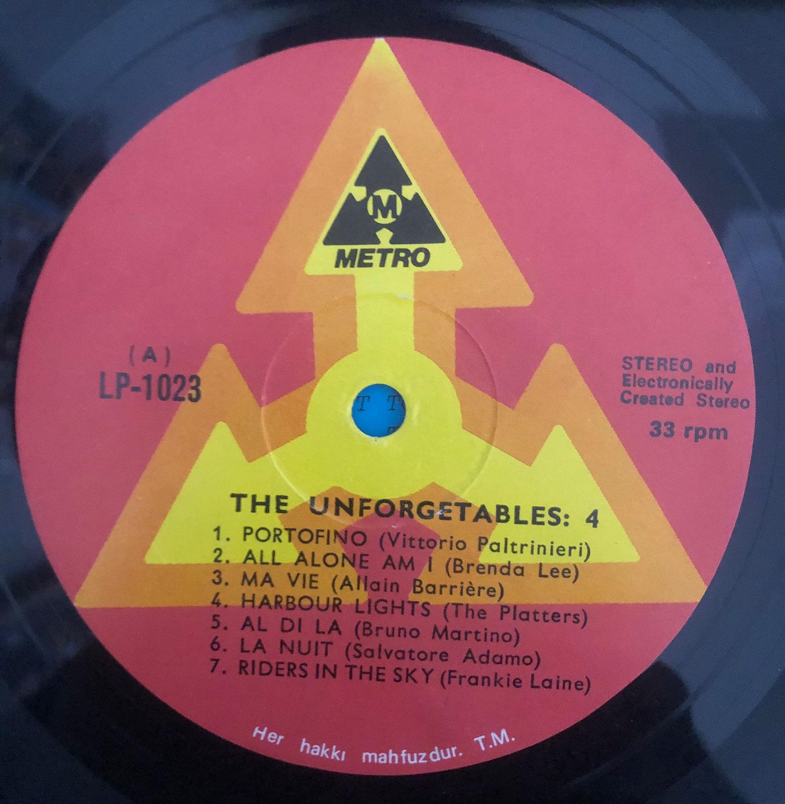 The Unforgetables / Unutulmayanlar Dizisi: 4 Lp Plak
