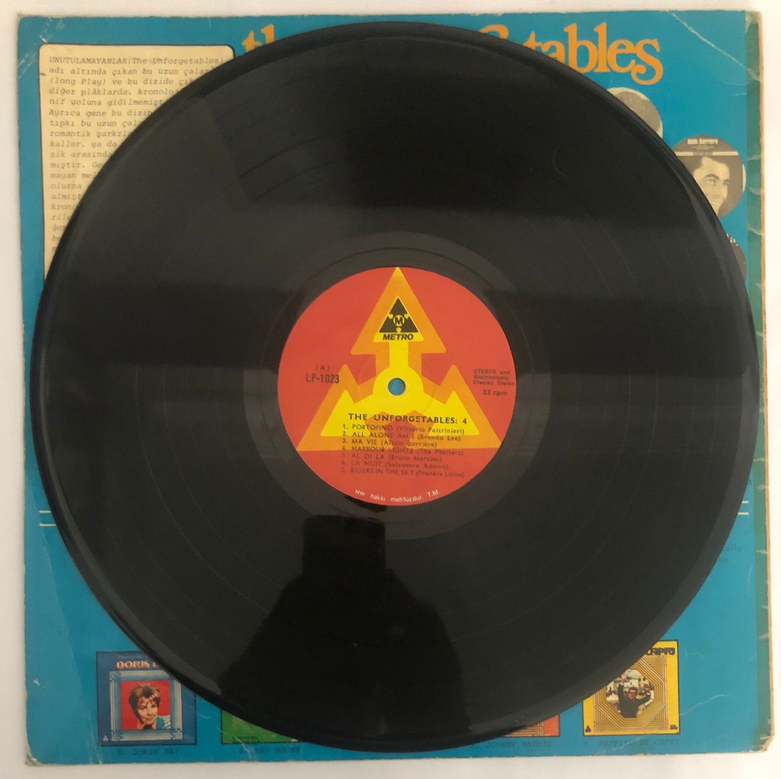The Unforgetables / Unutulmayanlar Dizisi: 4 Lp Plak
