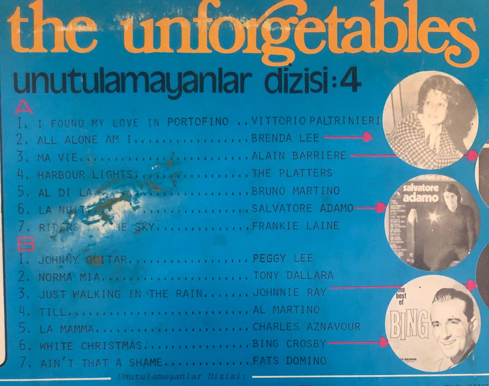 The Unforgetables / Unutulmayanlar Dizisi: 4 Lp Plak