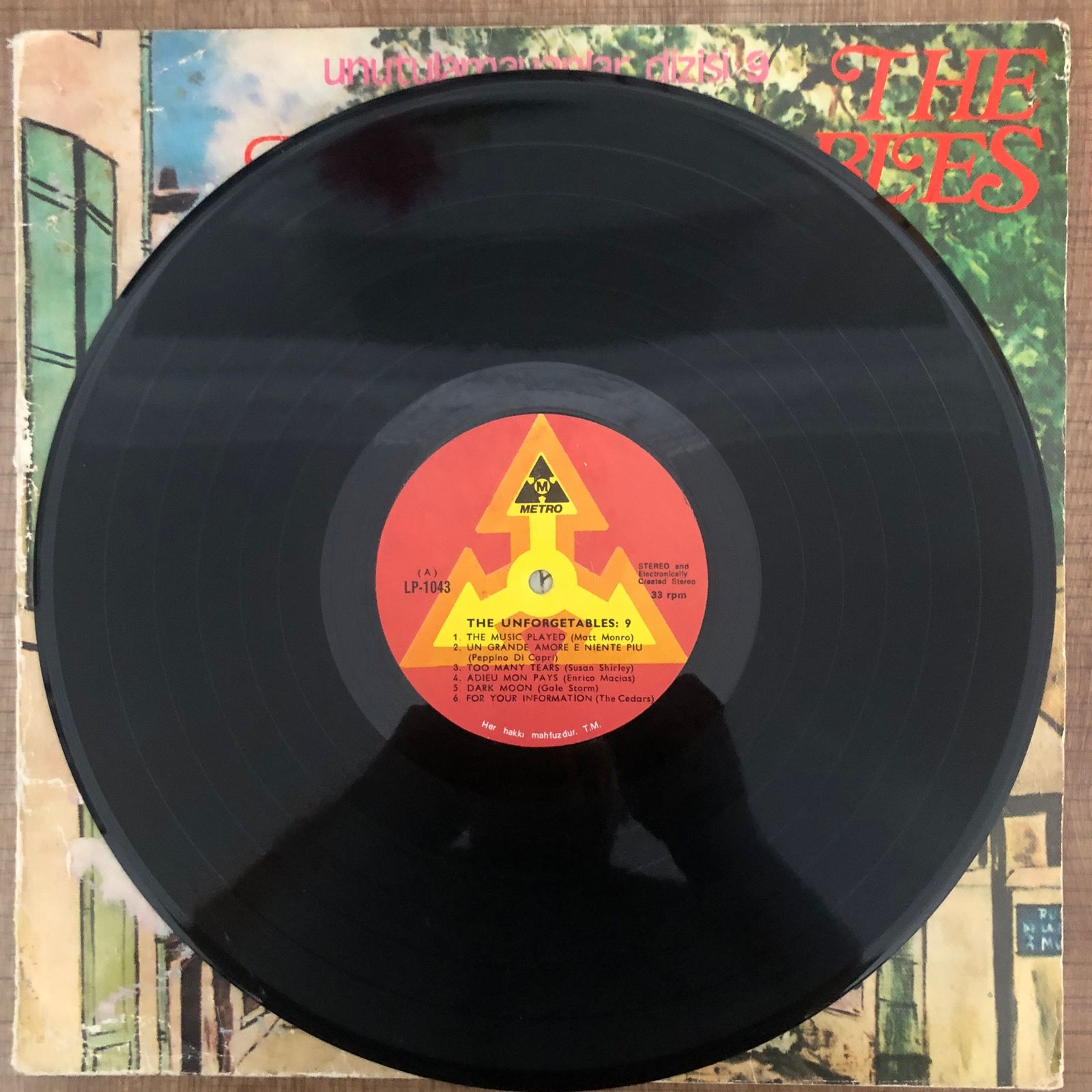 The Unforgetables Unutulmayanlar Dizisi: 9 Lp PLak