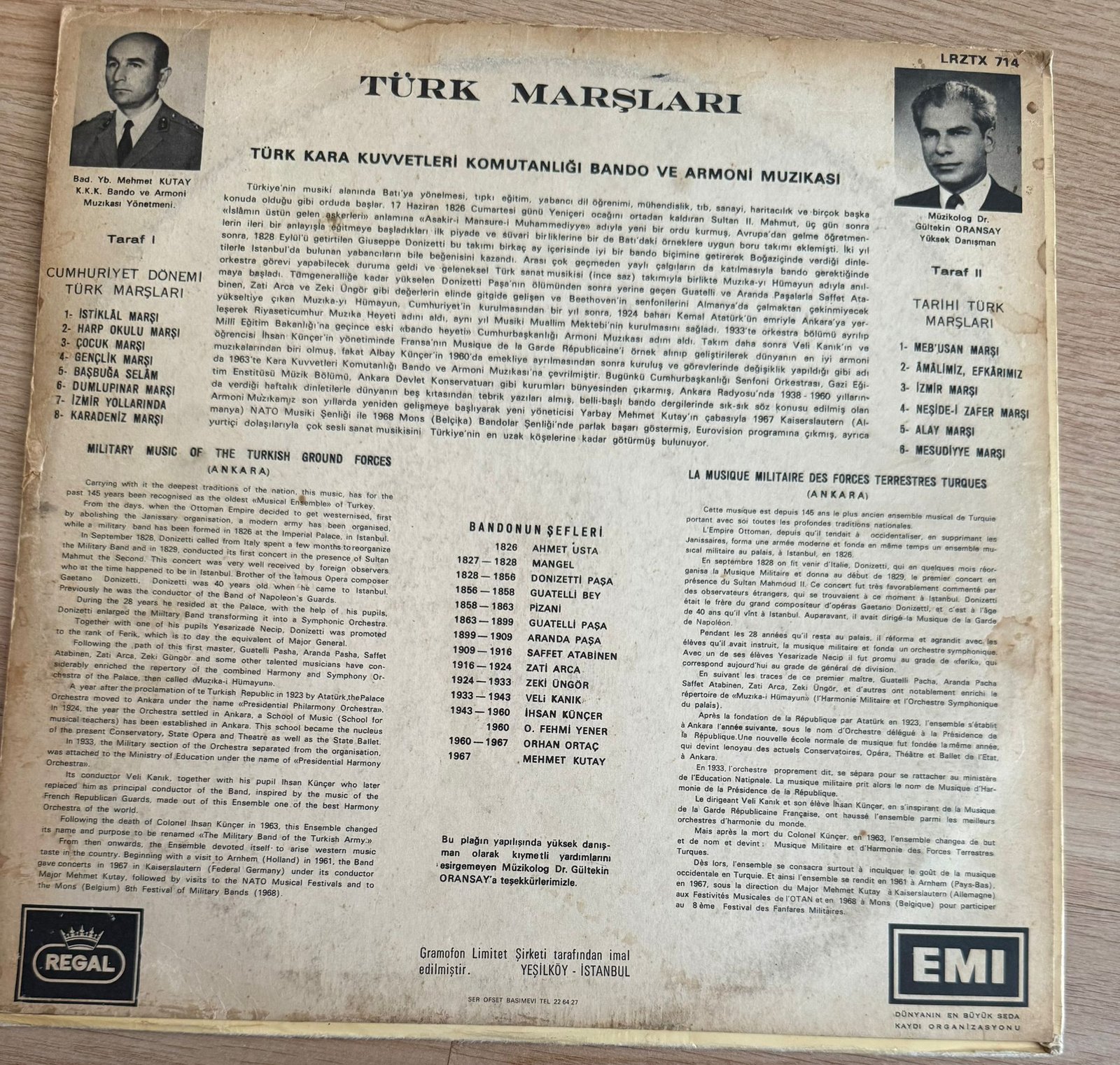 Türk Kara Kuvvetleri Komutanlığı Bando ve Armoni Muzıkası Türk Marşları