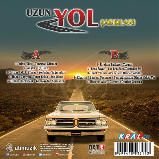 Uzun Yol Şarkıları Lp Plak