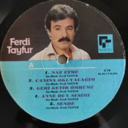 Ferdi Tayfur Naz Etme Canına Okuyacağım Lp Plak