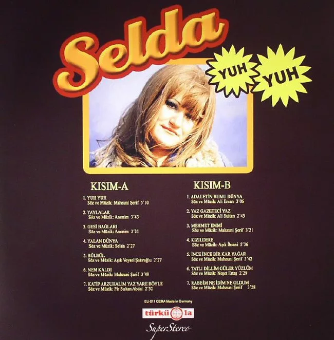 Selda Bağcan Yuh Yuh LP Plak Türküola longplay Anadolu Rock